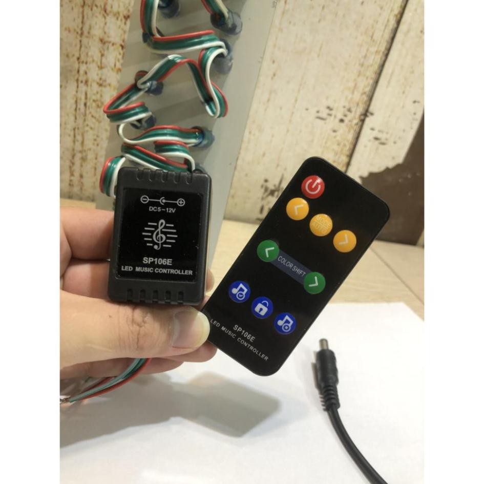 Mạch Driver Điều Khiển LED RGB WS2812 - 1903 Nháy Theo Nhạc Có Remote RF SP106E