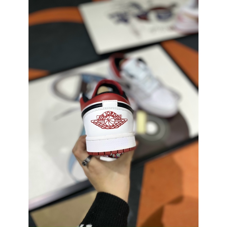 Giày thể thao Sneaker JD Gymred v2 Lai Au, JD Đỏ Trắng vệt Đen