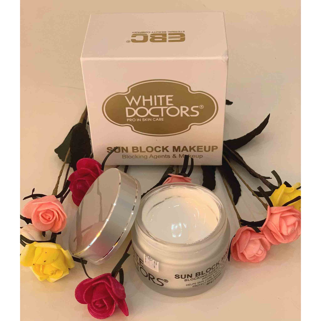 Kem trang điểm chống nắng trắng da mặt White Doctors Sunblock Makeup