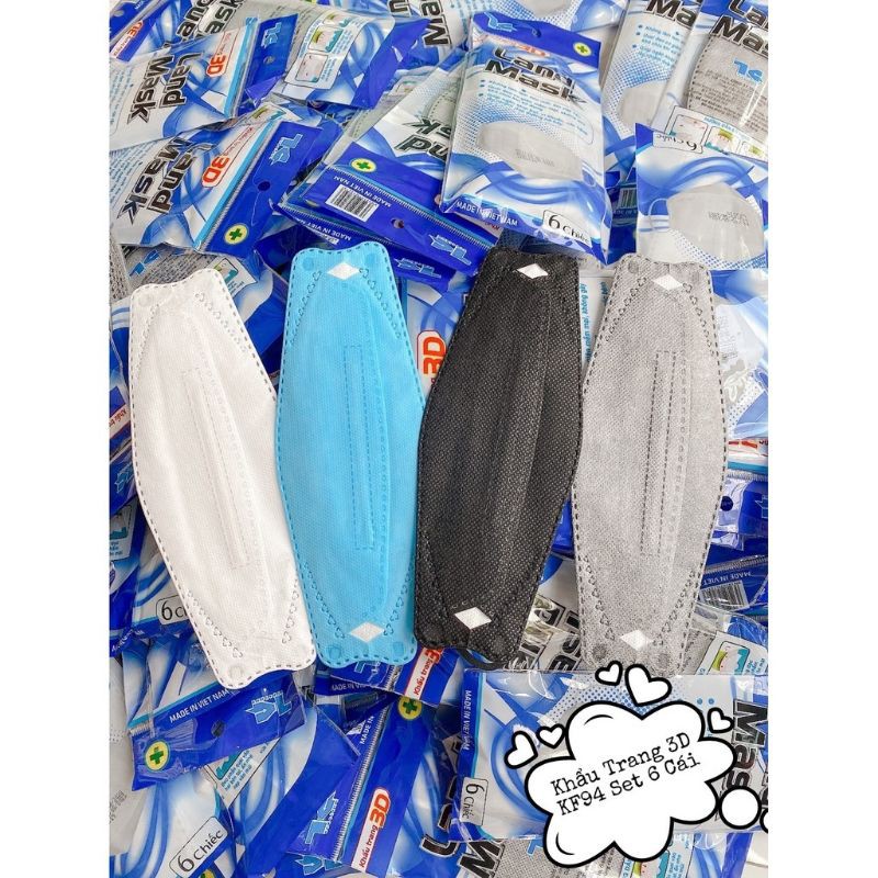 (túi 5 chiếc) Khẩu Trang Y Tế 4D KF94 4 Lớp Kháng Khuẩn | BigBuy360 - bigbuy360.vn