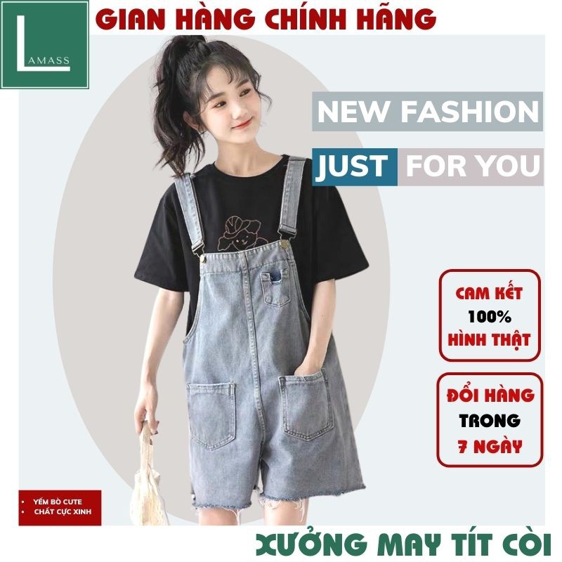 (ẢNH THẬT) yếm nữ 💚quần yếm jean nữ ,jean nữ cực xinh ,phong cách bánh bèo, vintage ,trẻ trung hàn quốc ulzzang LAMASS | BigBuy360 - bigbuy360.vn