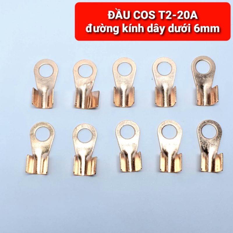 Achun.vn - BỘ 10 ĐẦU COS NỐI DÂY T2-20A/SC2.5-6/SC4-5