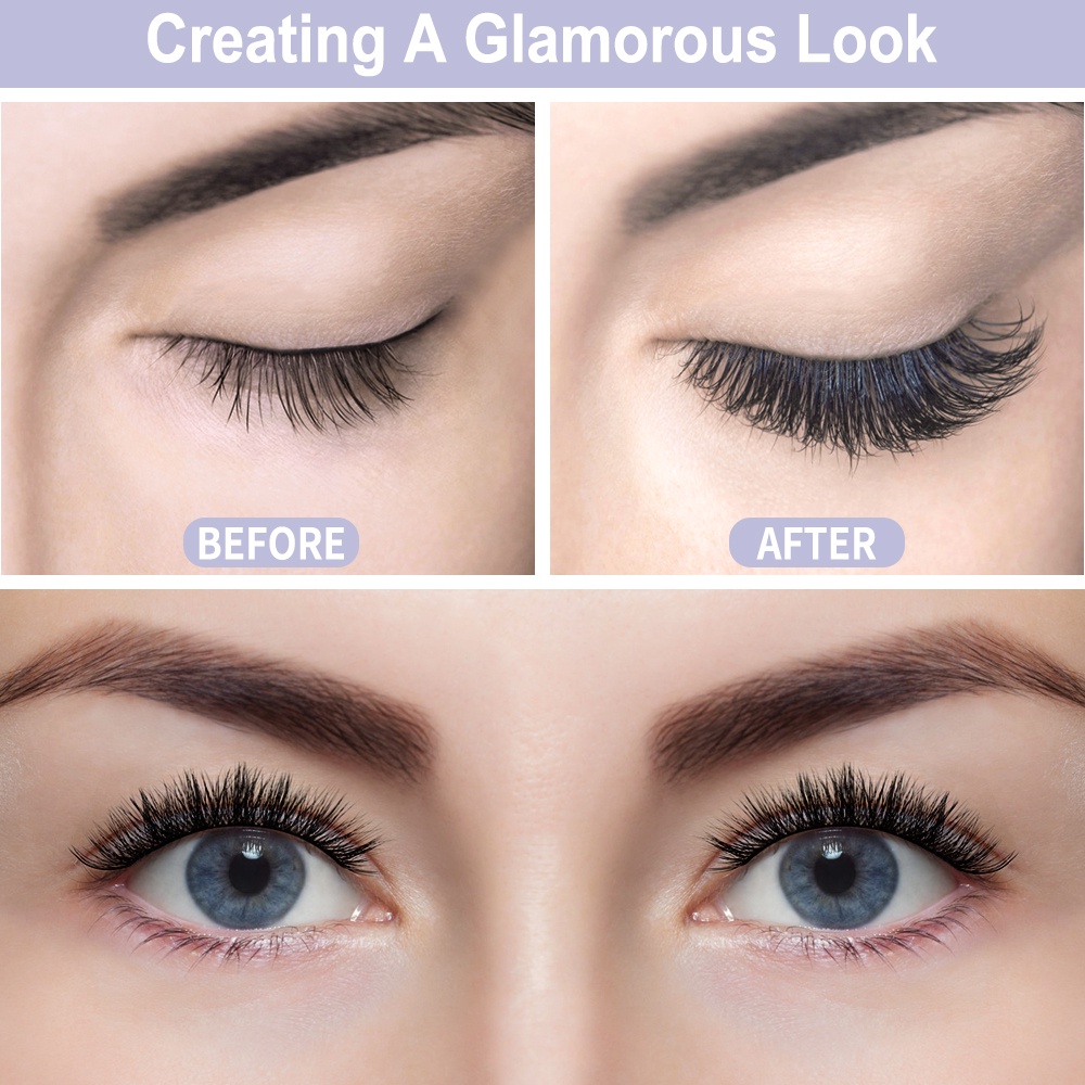 [Hàng mới về] Set 2 Cặp Lông Mi Giả 3d Magefy Trang Điểm Tự Nhiên