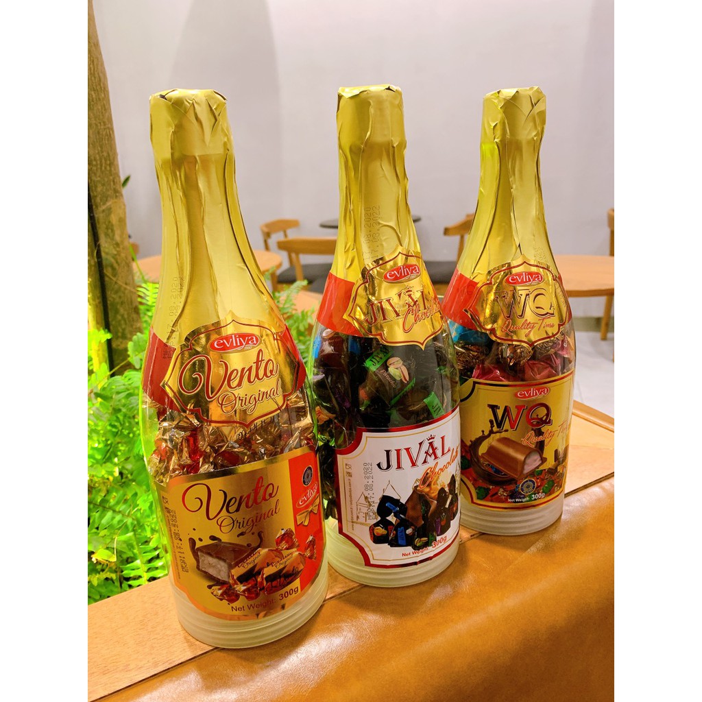 Kẹo socola chai sâm panh