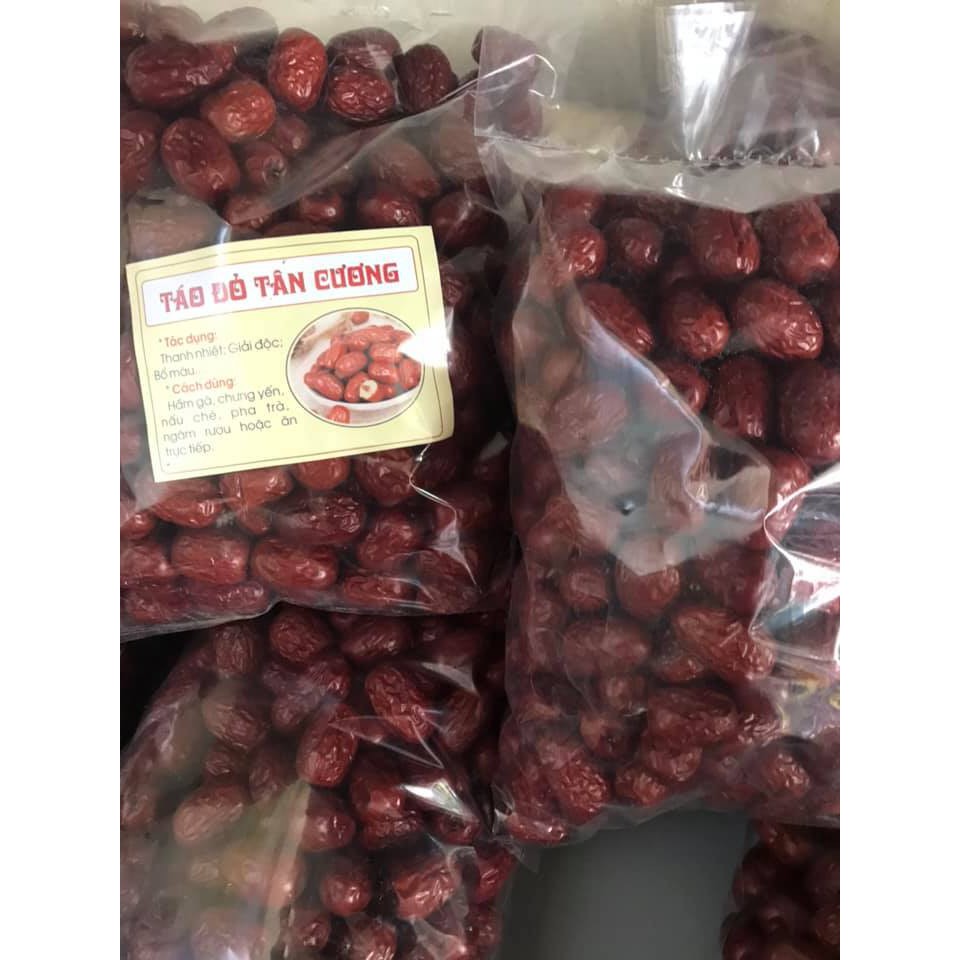 Táo đỏ sấy khô 500g, táo đỏ tân cương, ăn rất ngọt, hãm nước uống, ngâm r rất tốt cho sức khỏe