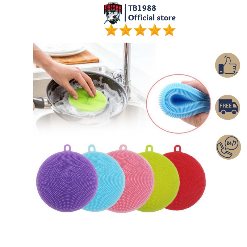 Miếng rửa bát kiêm lót nồi silicon đa năng