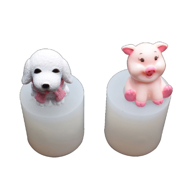 Khuôn Silicone Làm Đất Sét Tạo Hình Động Vật 3D Độc Đáo