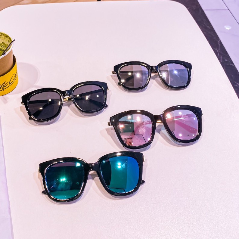 Mắt Kính Thời Trang Gọng Vàng Unisex Nam nữ Phong cách Hàn Quốc - Hazo