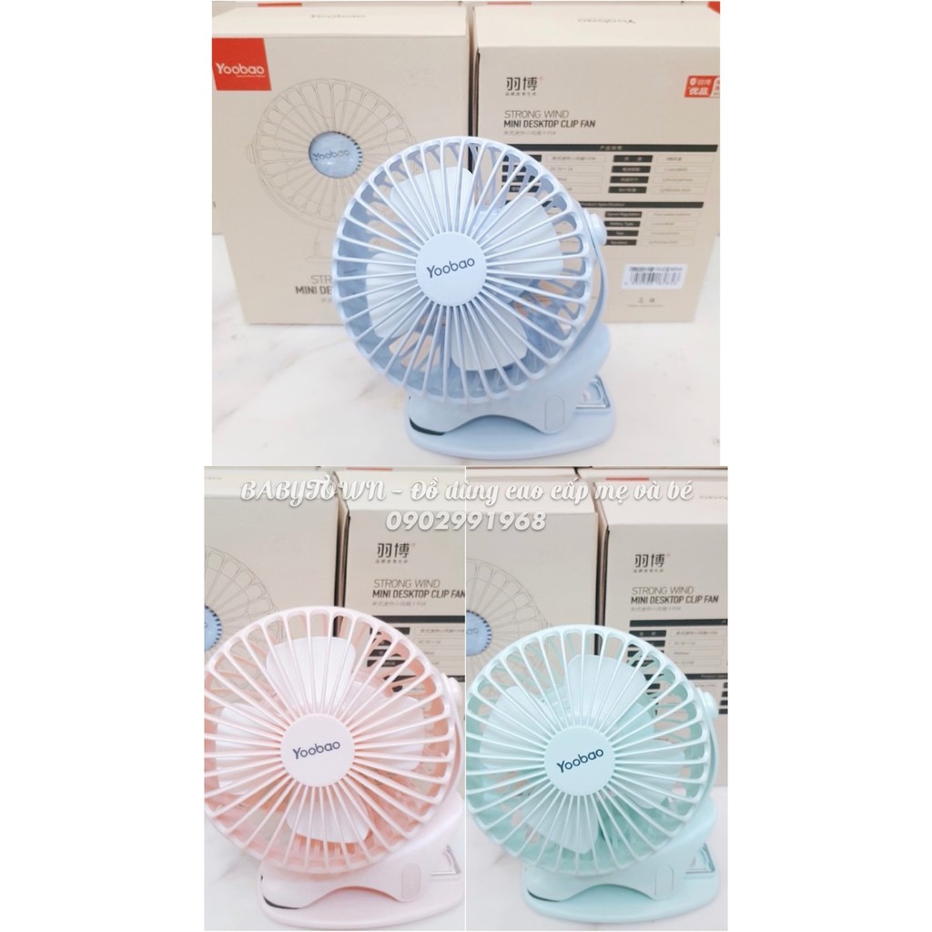 Quạt kẹp YOOBAO F04 6400mAh