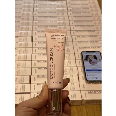 Kem trẻ hoá đẩy mụn, mờ nám tàn nhang Retinol Cream 0.3%  Amedee