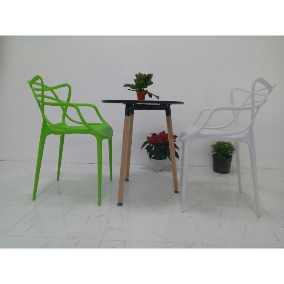 Ghế nhựa cafe, văn phòng, bàn ăn, đúc nguyên khối giá tốt S3008