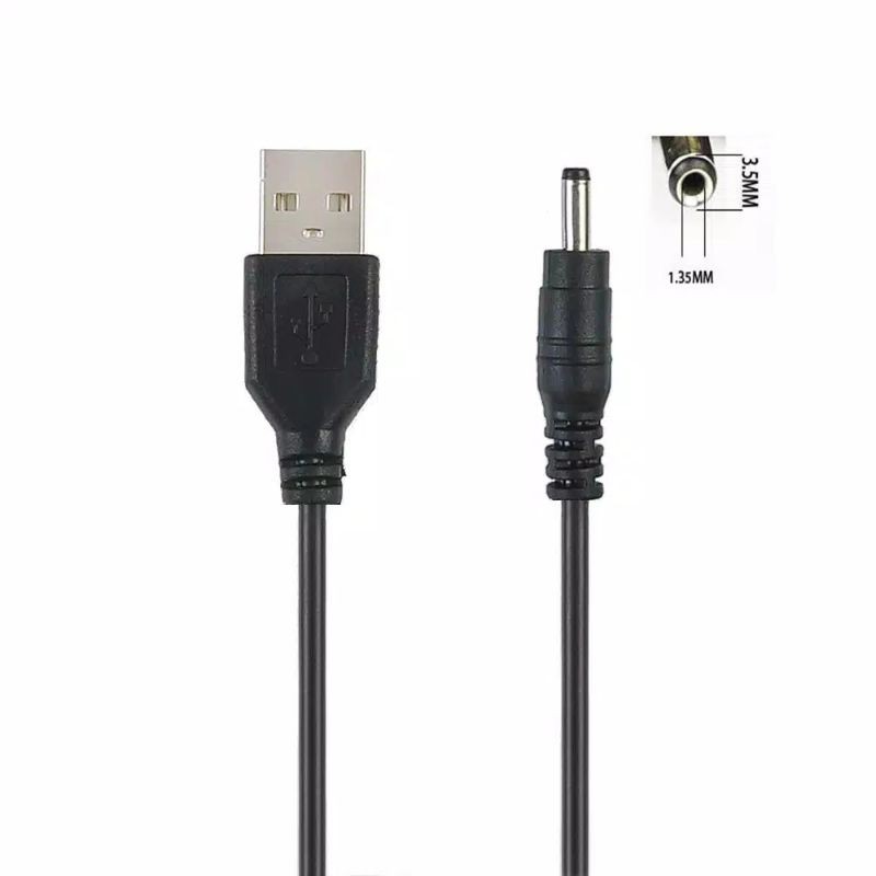 Dây Cáp Chuyển Đổi Nguồn Điện 5v Usb 5v Sang Đầu Cắm Tròn 2.0 2.5 3.5 mm