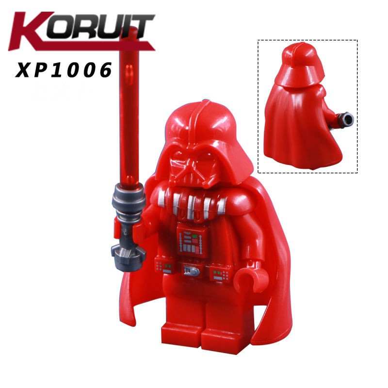 Minifigures Star Wars Mẫu Nhân Vật Darth Vader Phiên Bản Màu Đỏ XP1006