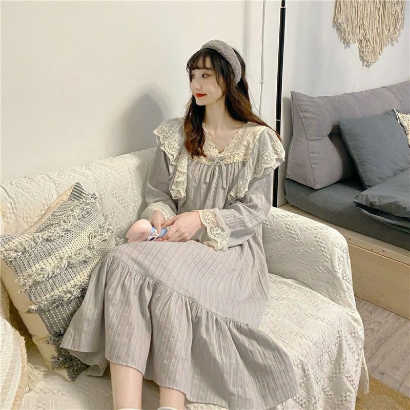 Đầm ngủ / mặc nhà pijama dài ulzzang order