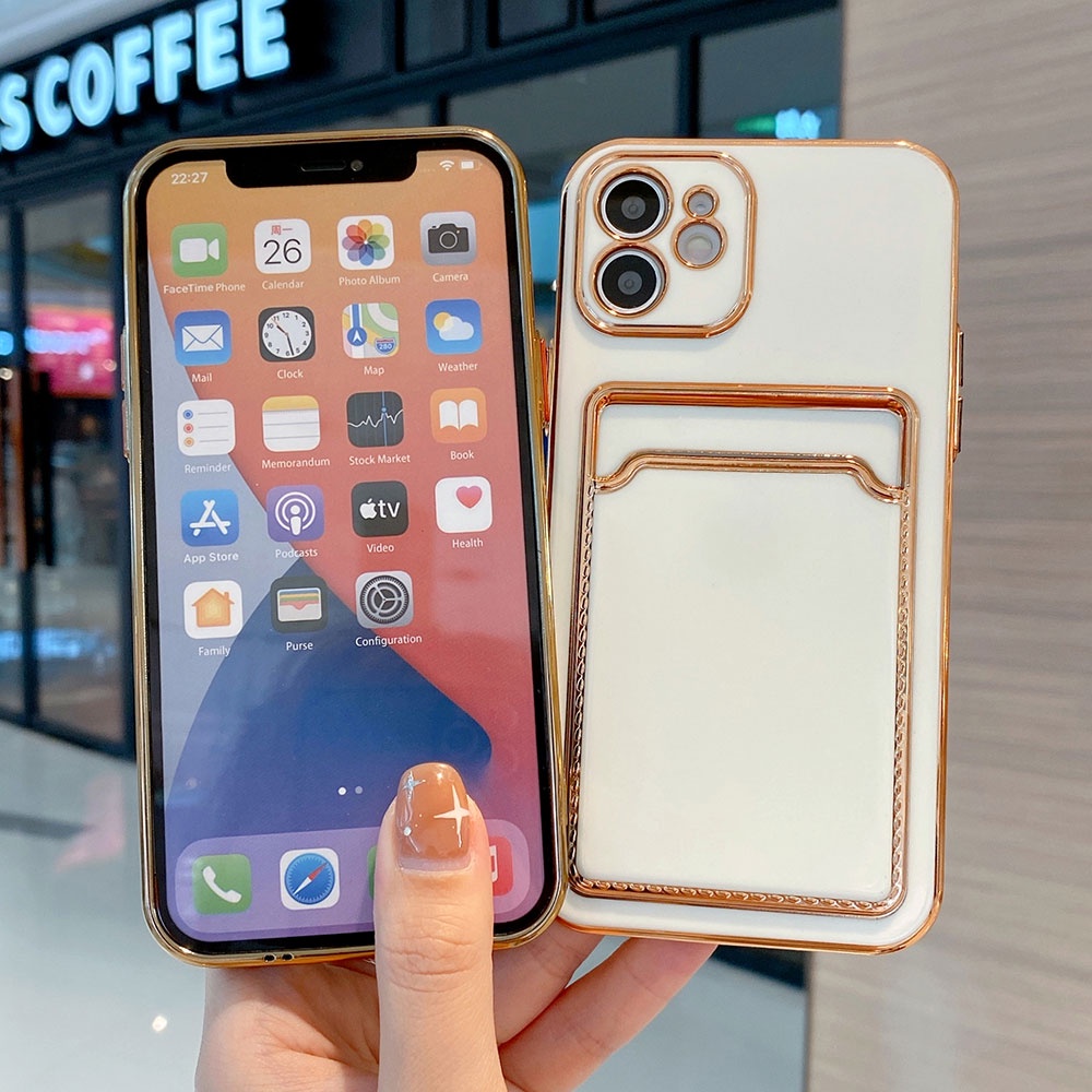 Ốp điện thoại chống sốc kiểu dáng sang trọng thích hợp cho iphone 13 12 11 Pro MAX X XR XS MAX 7 8 Plus