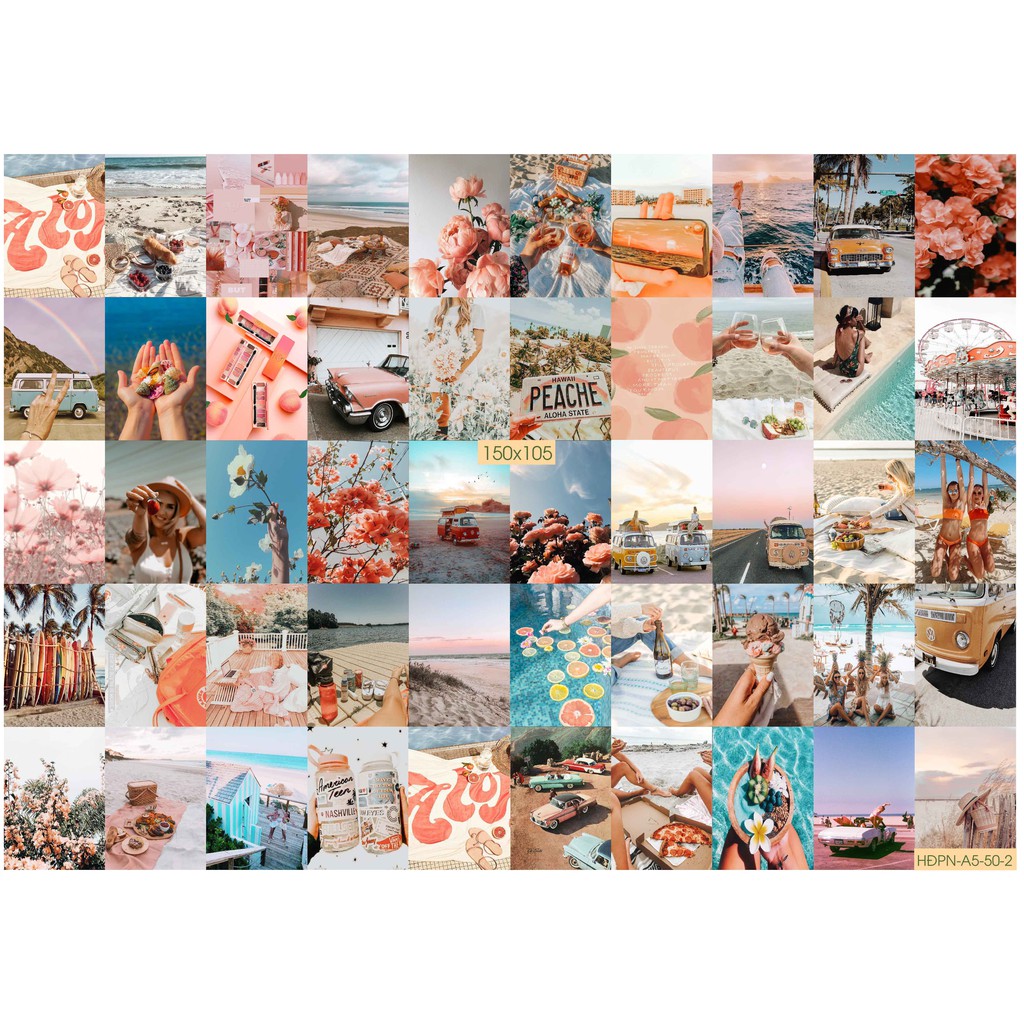 Combo set 50 tờ Decal Decor phòng ngủ theo phong cách Châu Âu