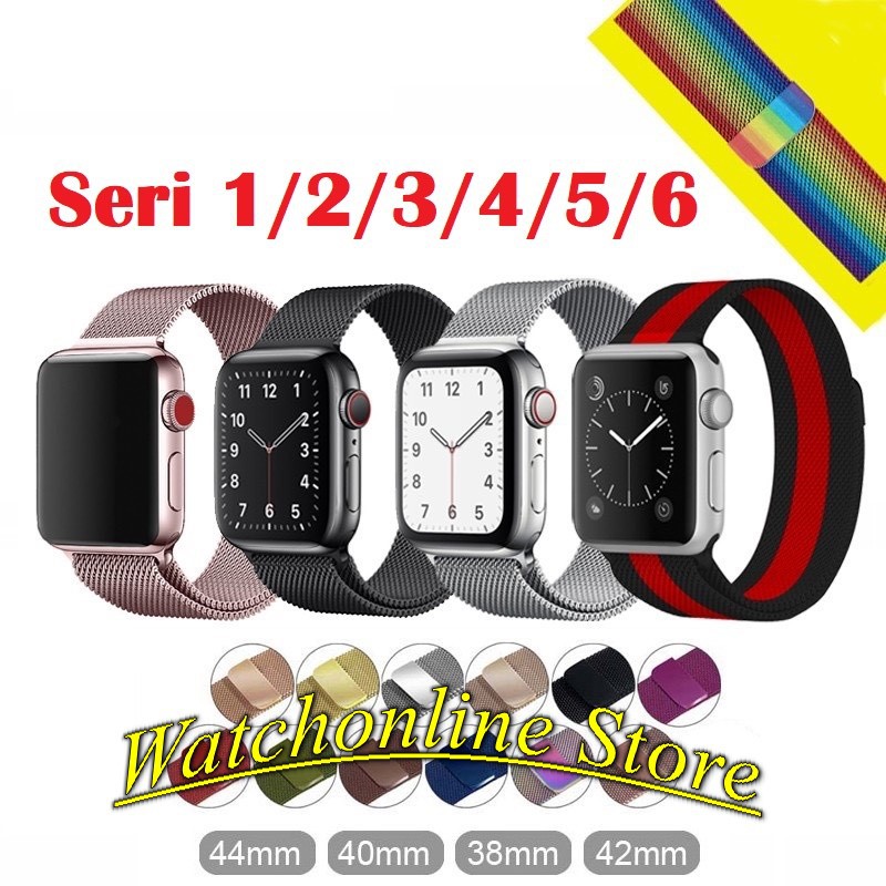 [Seri 1/2/3/4/5/6] Dây thép lưới không gỉ cho Apple Watch / Dây nam châm Apple Watch 38 40 42 44mm