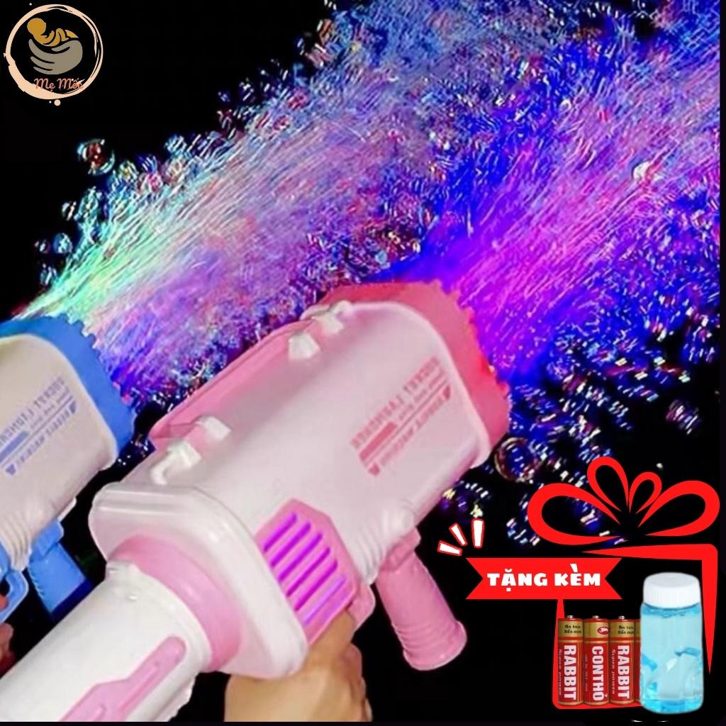 Súng Bắn Bong Bóng Xà Phòng 32 Nòng Siêu Mạnh Tặng Kèm Nước Xà Phòng Và Pin Loại Cao Cấp Shop Mẹ Mốc