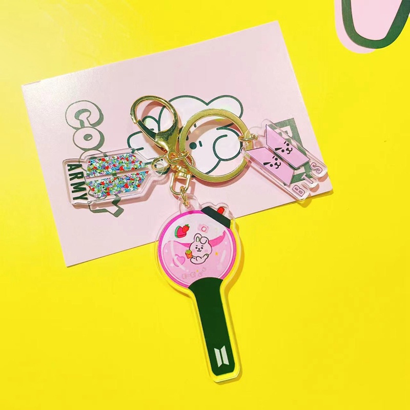 Set 3 Móc Khóa Acrylic In Hình BTS Dễ Thương