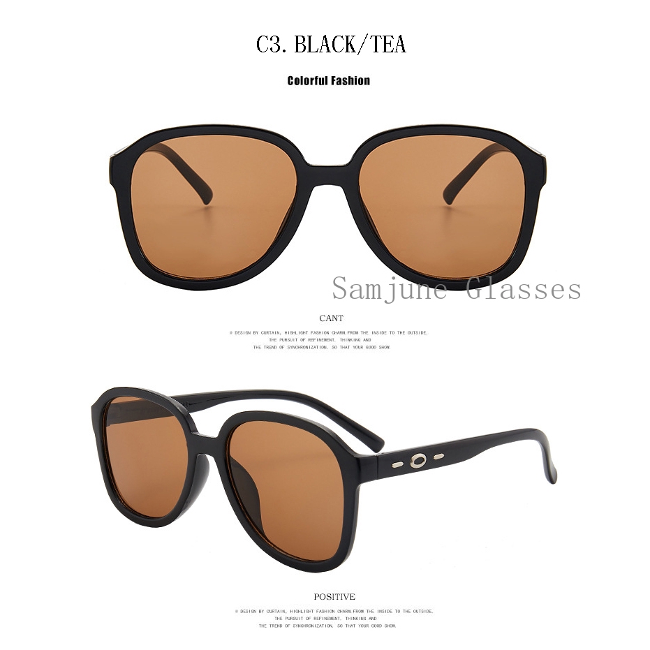 Kính mát Samjune gọng vuông thời trang retro cho nữ