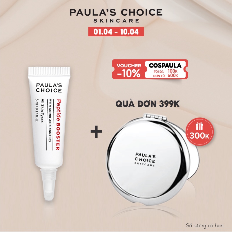 Tinh chất làm săn chắc da chảy xệ chứa Peptide Paula's Choice Peptide Booster 5ml 9557