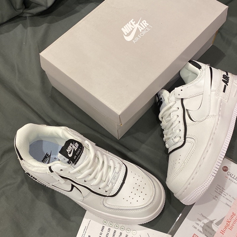 GIÀY AF1 SHADOW WHITE BLACK SC