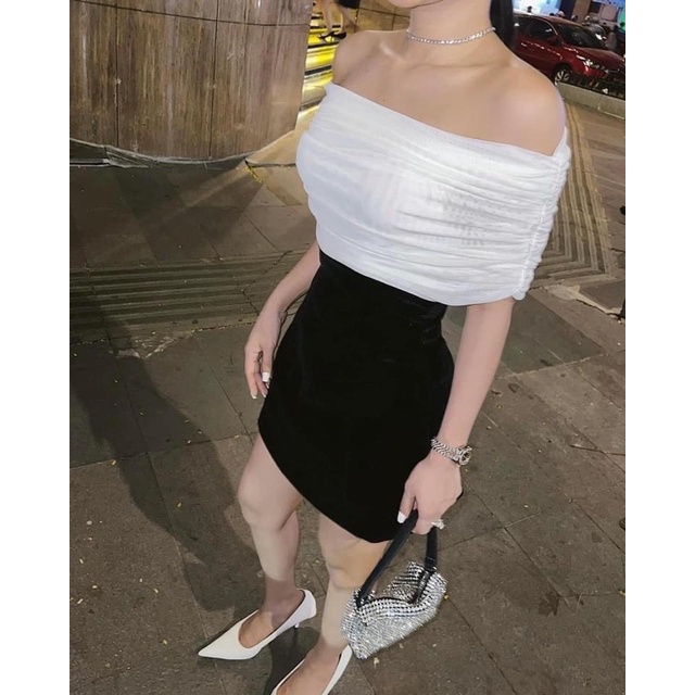 CHÂN VÁY NHUNG DÁNG A L1 CẠP SIÊU CAO TÔN DÁNG HÀNG QCL1 MS19278