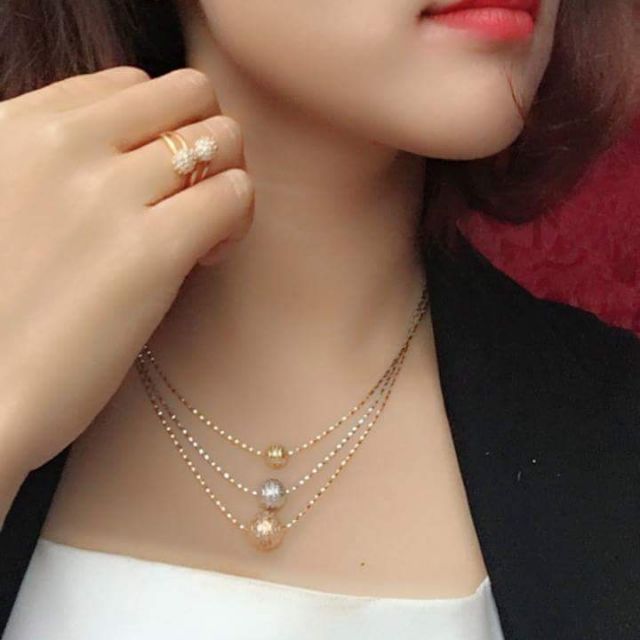 Dây chuyền nữ bi cao cấp