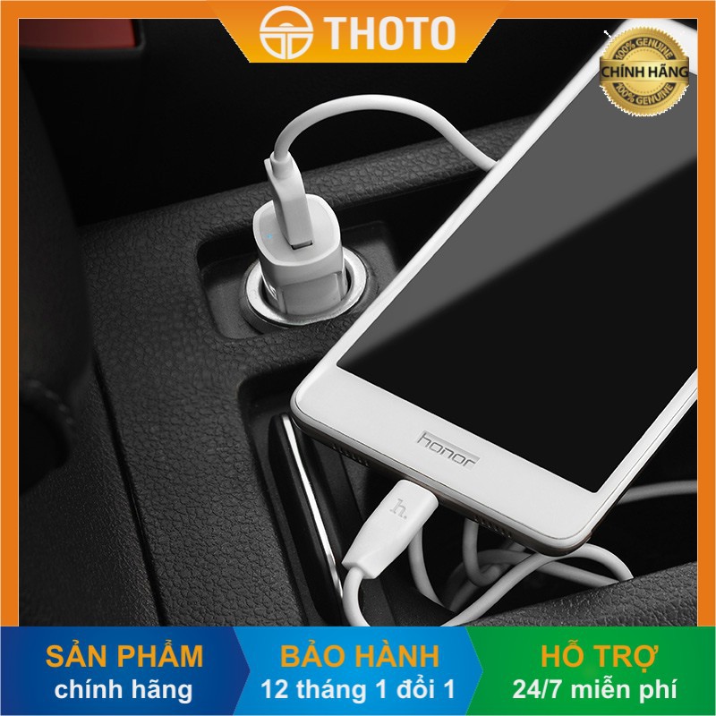 [Thoto Shop] Tẩu sạc nhanh điện thoại trên ô tô HOCO Z2 | 1 cổng USB - hàng chính hãng