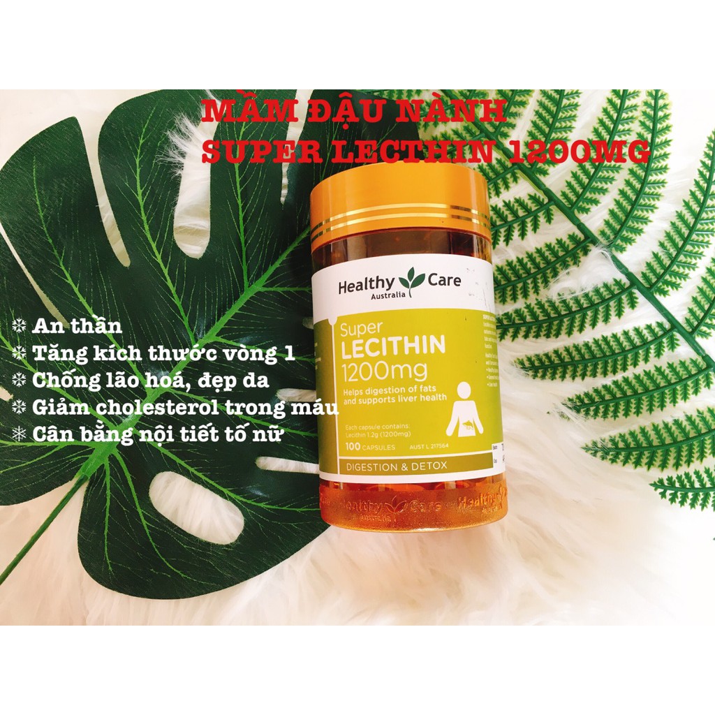 VIÊN TINH CHẤT MẦM ĐẬU NÀNH HEALTHY CARE 1200MG CỦA ÚC DATE 2024