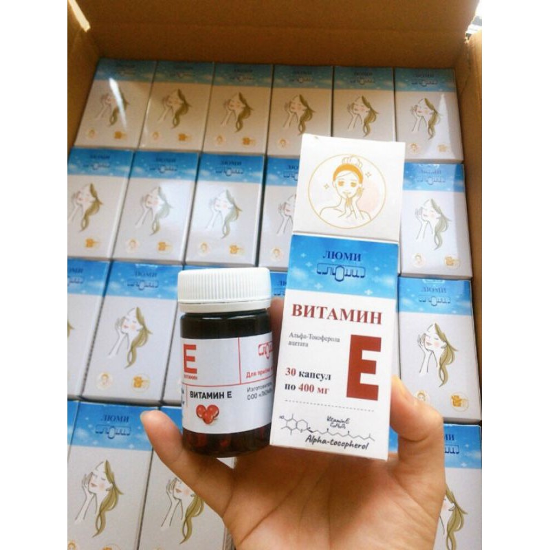 Vitamin E đỏ 400mg nội địa NGA | Thế Giới Skin Care