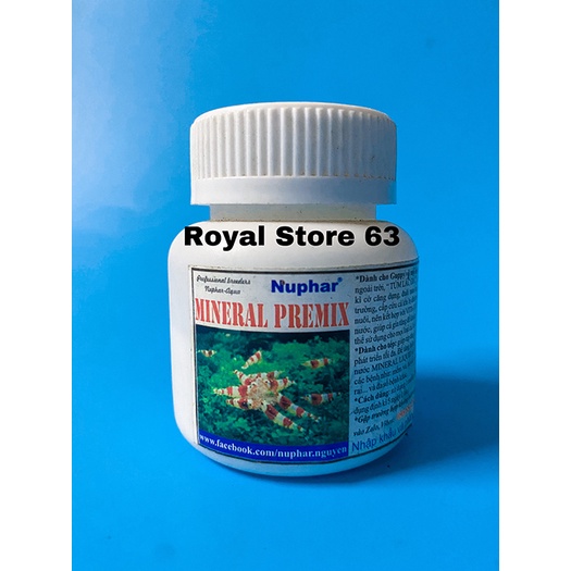 Mineral Premix Nuphar bổ sung khoáng cho cá tép (70gram)