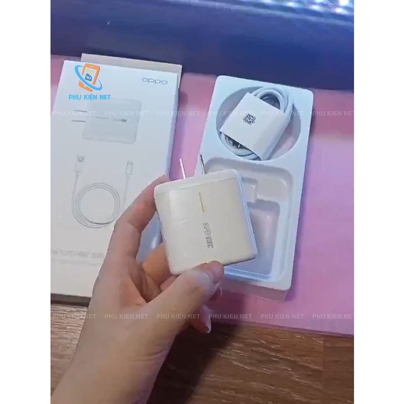 BỘ SẠC Oppo 65W Supper Vooc Chính Hãng Sạc Siêu Nhanh Bảo Hành 6 Tháng Dùng tất cả điện thoại chân sạc type C