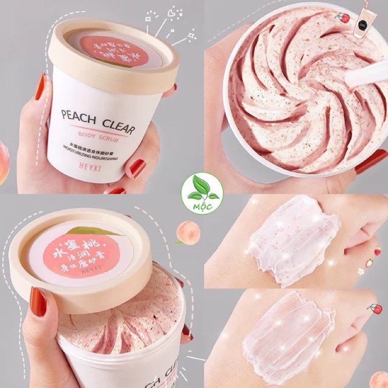 TẨY DA CHẾT BODY ĐÀO🍑🍑hũ 200ml to oạch thơm mùi đào lun ạ