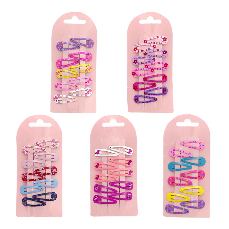 Set 10 kẹp tóc hình hoa xinh xắn cho bé gái