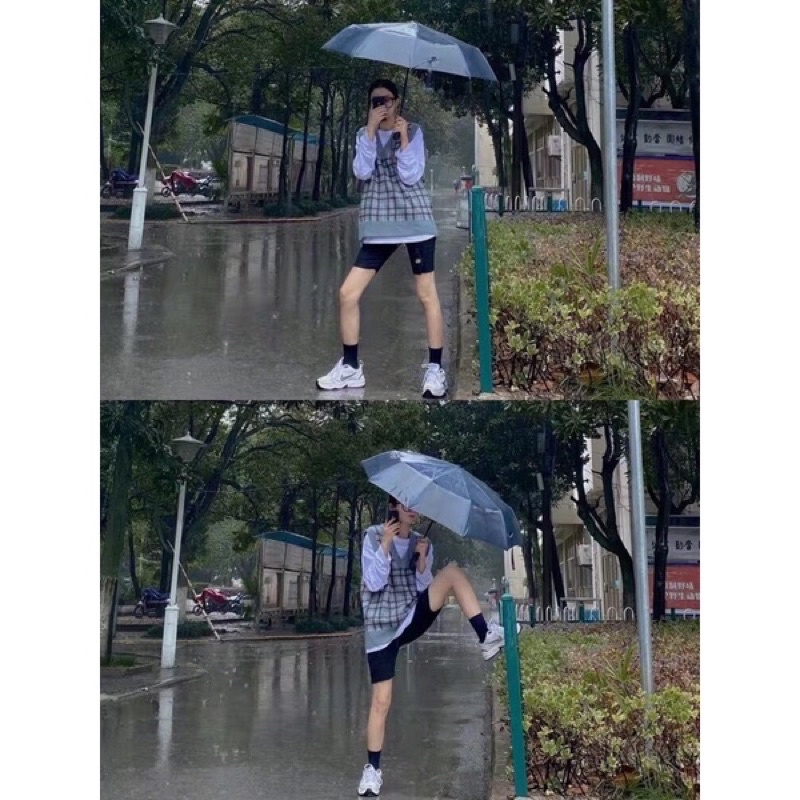 Áo Gile Xanh kẻ Ulzzang phong cách hàn ( hàng có sẵn ₫