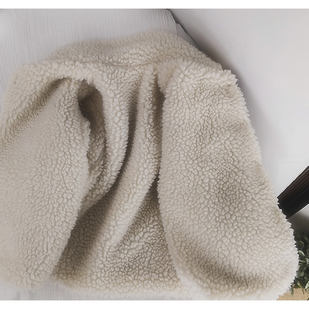 Áo lót lông cừu Lông Cừu Cho Bé Trai,Gái Mẫu Mới 2020 vải cashmere dày kiểu Hàn Quốc