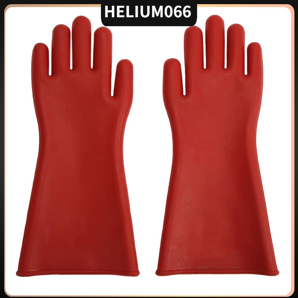 Cặp găng tay cách điện Cao su tự nhiên Chống 12000V Cách cao thế cho thợ Helium066