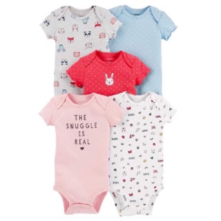 Set bodysuit 6c cộc tay bé trai/ bé gái