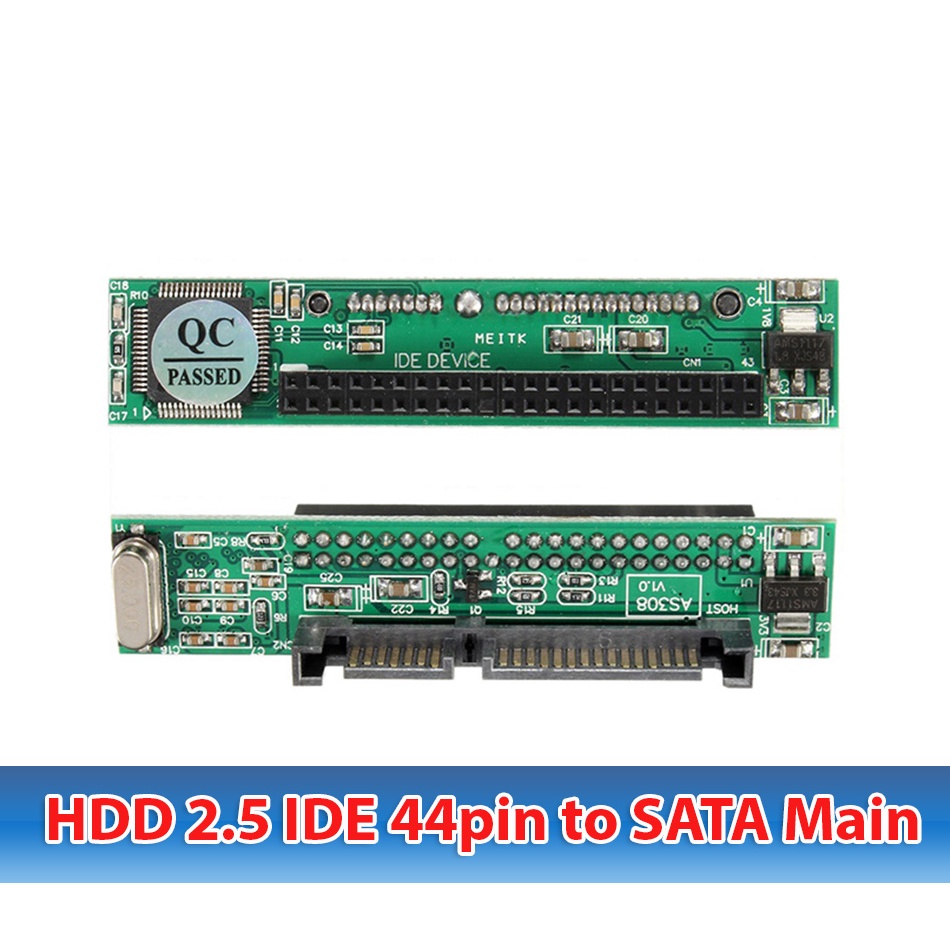 Adapter chuyển đổi ổ cứng HDD IDE 2.5 44pin. Dùng chuyển ổ Laptop cũ ra SATA cắm Mainboard máy tính PC, máy tính đồng bộ
