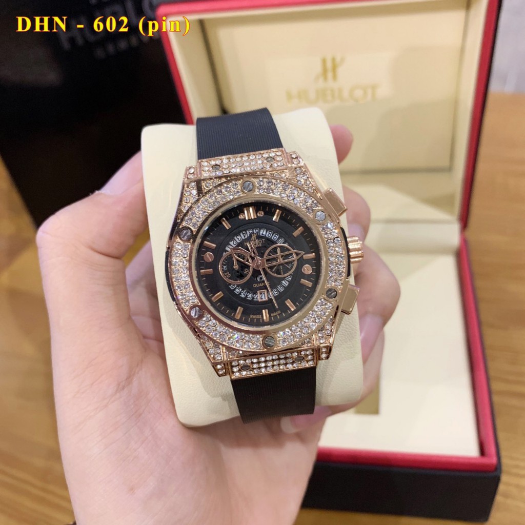 [Fullboxx 1:1] Đồng hồ nam nữ Hublot - unisex cặp đôi dây cao su - Bảo hành 12tháng shop447