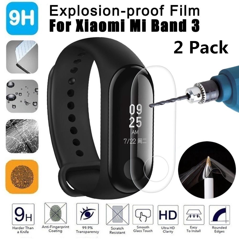 2pcs miband 6 5 4 Miếng Dán Bảo Vệ Mặt Đồng Hồ Thông Minh Xiaomi Mi Band 3 2 Kèm Phụ Kiện