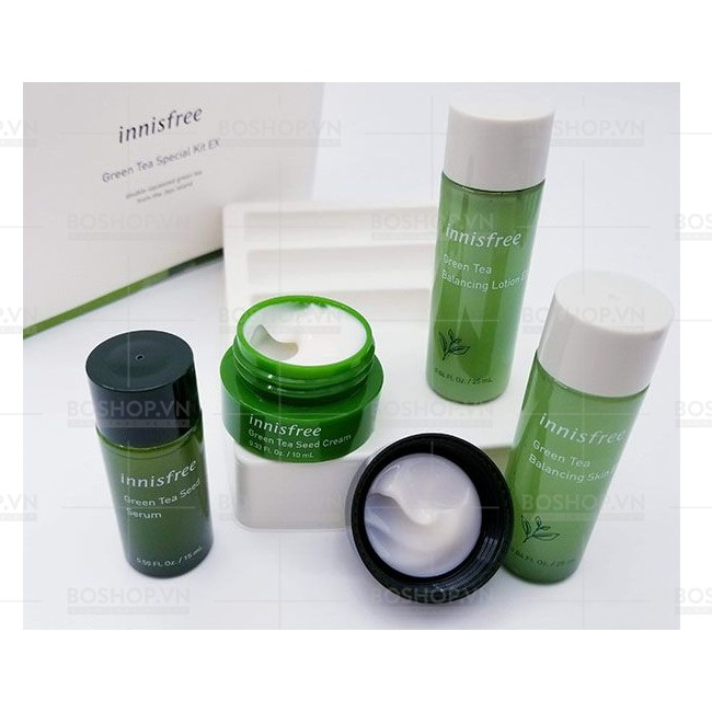 Bộ dưỡng da Innisfree Green Tea special kix Ex , bộ dưỡng giúp da sáng mịn khỏe mạnh
