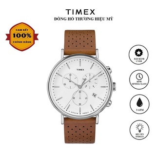 Đồng hồ Unisex Timex The Fairfield Chronograph TW2R26700 Dây Da - Chính Hãng