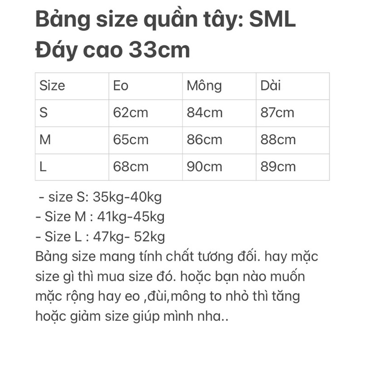 quần tây 2nut baggy lưng cao 2 nút có bán nguyên set mã 702(lưu ý quần dài 88cm) | BigBuy360 - bigbuy360.vn