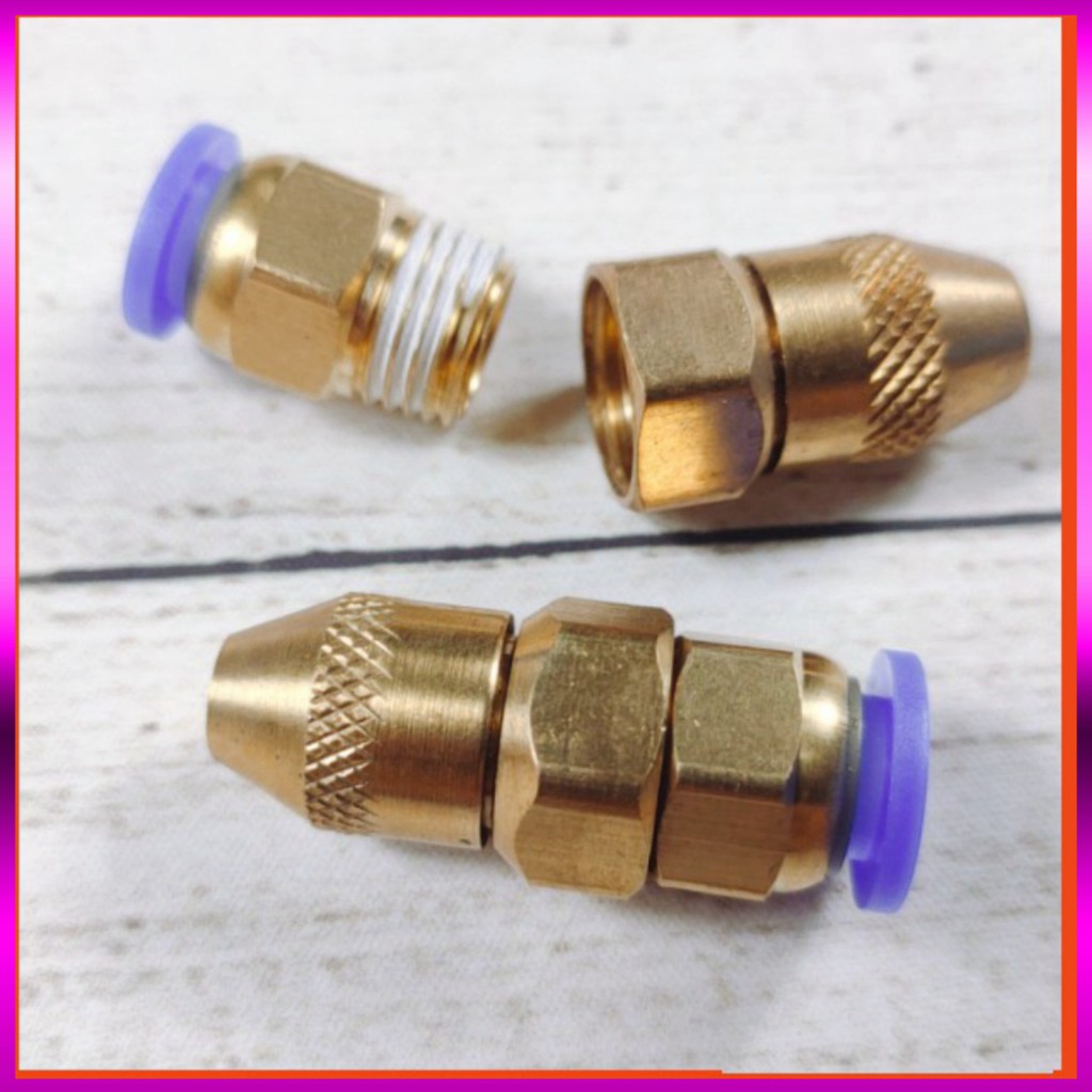 [GIÁ TỐT] Đầu tưới 1 tia kèm ren 13mm ra lỗ 8mm, chất liệu đồng thau, dung tưới cây, phun thuốc sâu