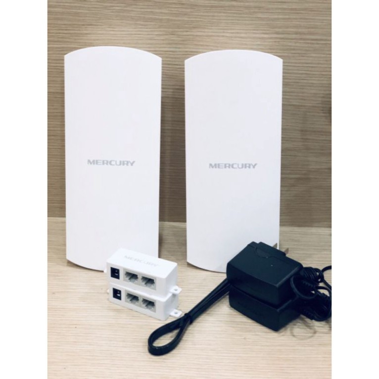 Bộ thu phát wifi không dây Mercury MWB201, Mercury 1km chuyên dụng cho thang máy nhà cao tầng
