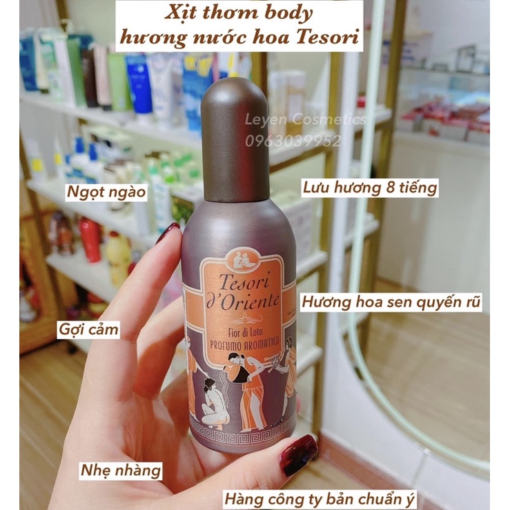 Xịt Thơm Body Mist Tesori d'Oriente 100ml chính hãng