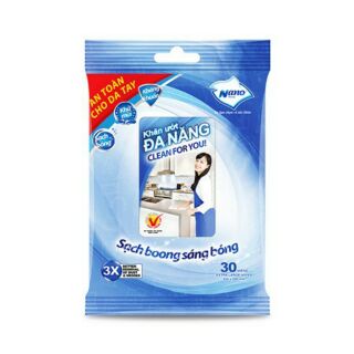 KHĂN ƯỚT ĐA NĂNG NANO 30 MIẾNG