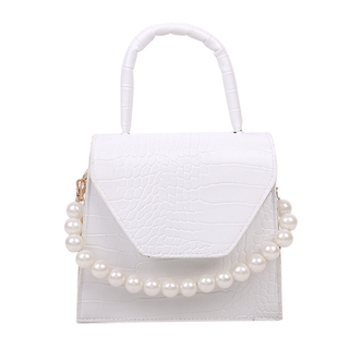 Túi JASMIN NOIR Đeo Chéo Vai Nhỏ Gọn Thiết Kế Dây Chuỗi Đính Ngọc Trai Thời Trang Dành Cho Nữ